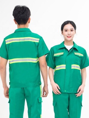 加反光條工作服定制，長(zhǎng)袖短袖工作服定制